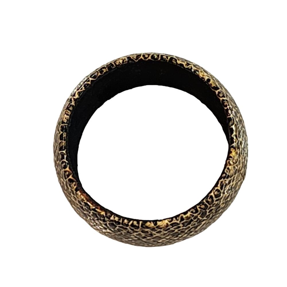 Womens Python Snake Print Wide Cuff Bangle Statem… - image 4